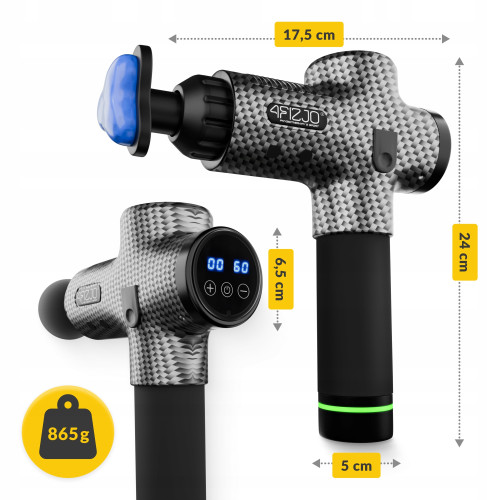 Массажер перкуссионный  4FIZJO Massage Gun Ultra Cool Edition  - фото №9